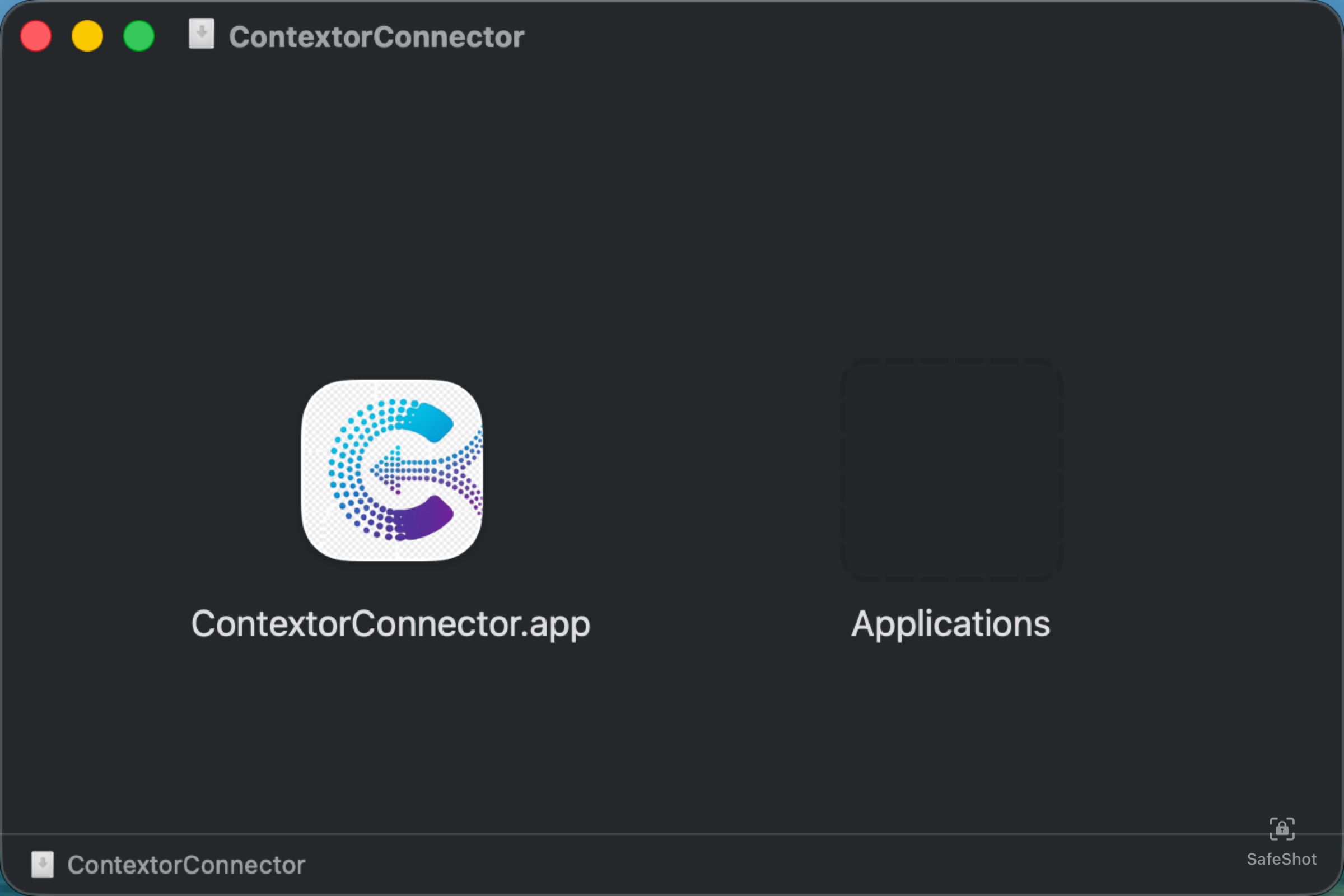Drag ContextorConnector to Applications